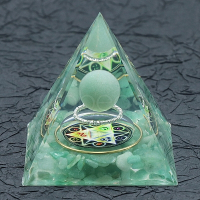 Resin Orgonite Pyramid PW-WG36540-02-1