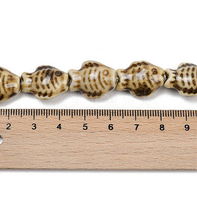 Handmade Porcelain Beads Strands PORC-P030-01A-04-1