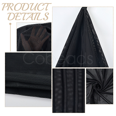 Polyester Elastic Eyelet Fabric AJEW-WH20006-273G-1