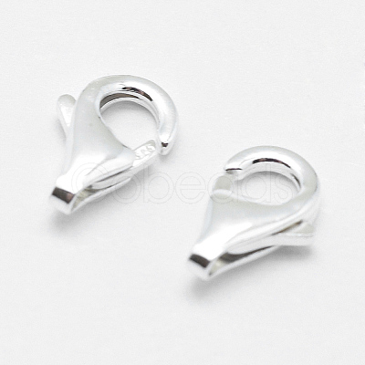 925 Sterling Silver Lobster Claw Clasps STER-G019-04-8mm-1