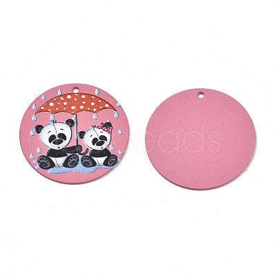 Spray Painted Iron Pendants IFIN-T016-37-1