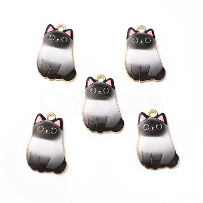 Alloy Enamel Pendants ENAM-M046-12G-B-1
