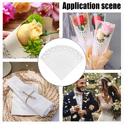 80Pcs Hollow Wedding Confetti Cones DIY-GA0009-59B-1