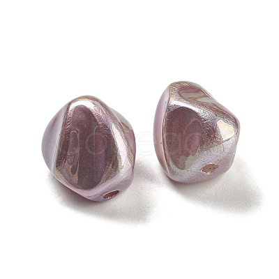 Spray Painted ABS Plastic Beads KY-C017-08A-1