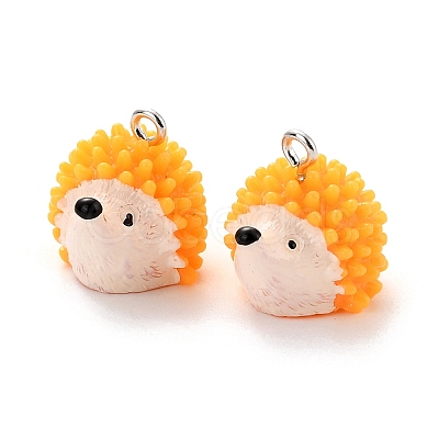 Autumn Theme Opaque Resin Pendants LS-RESI-I038-02P-1