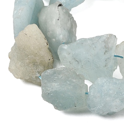 Natural Aquamarine Beads Strands G-S386-C18-1