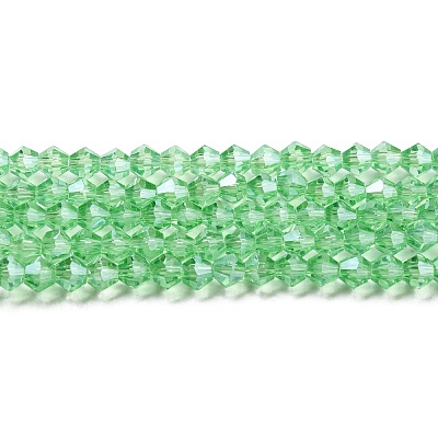 Transparent Electroplate Glass Beads Strands LS-EGLA-A039-T3mm-A24-1