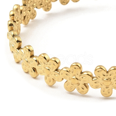 304 Stainless Steel Cuff Bangles LS-BJEW-P302-04G-1