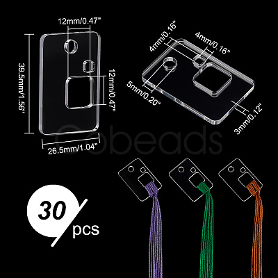 PandaHall Elite Acrylic Thread Winding Boards FIND-PH0010-05B-1