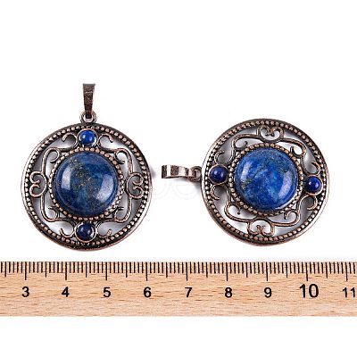 Natural Lapis Lazuli Dyed Pendants G-Q158-03-15-1
