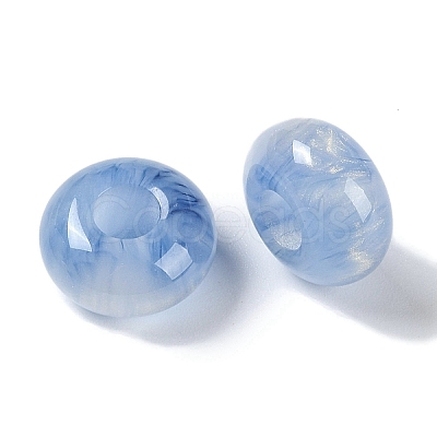 Two Tone Resin European Beads RESI-F055-09D-1
