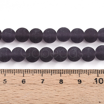 Transparent Glass Beads Strands GLAA-T032-T8mm-MD03-1