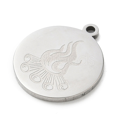 201 Stainless Steel Pendants SA-CBA3D3A-05P-10-1