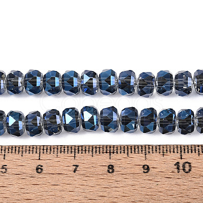 Electroplate Glass Beads Strands EGLA-T021-20E-1