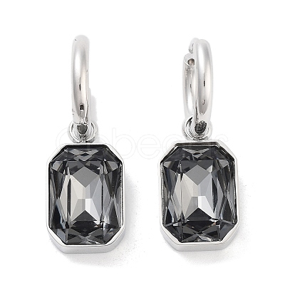 304 Stainless Steel Hoop Earring Hand Polished EJEW-C017-06P-02-1