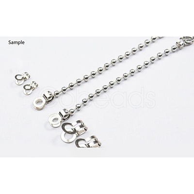 Tarnish Resistant 304 Stainless Steel Ball Chain Connectors X-STAS-R089-05-1