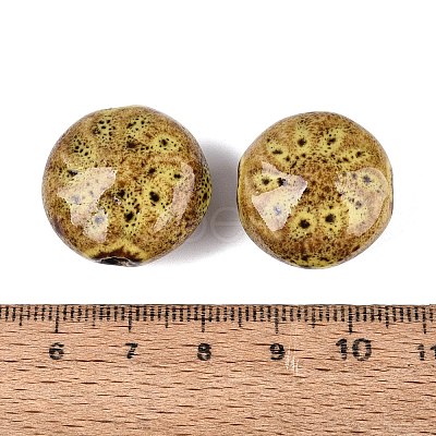 Windmill Spiral Pattern Vintage Handmade Porcelain Beads PORC-N013-19-05-1
