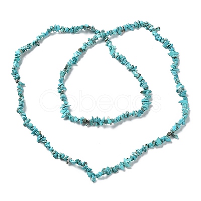 Synthetic Turquoise Beads Strands G-D283-3x5-10-01-1