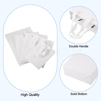 10Pcs 5 Sizes Kraft Paper Gift Shopping Bags Set ABAG-TA0002-23A-1
