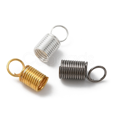 60Pcs 3 Colors Iron Cord End IFIN-YW0003-23-1