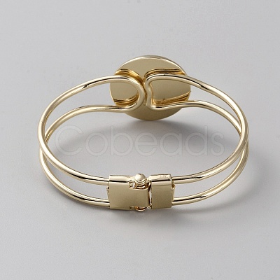Brass Hinged Bangle Makings MAK-WH0011-13B-G-1