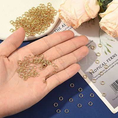 SHEGRACE Brass Open Jump Rings XGR0080G-14G-1