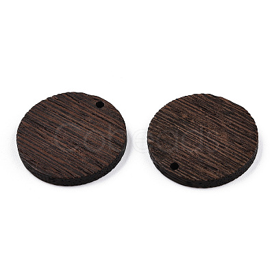 Natural Wenge Wood Pendants WOOD-T023-29D-01-1