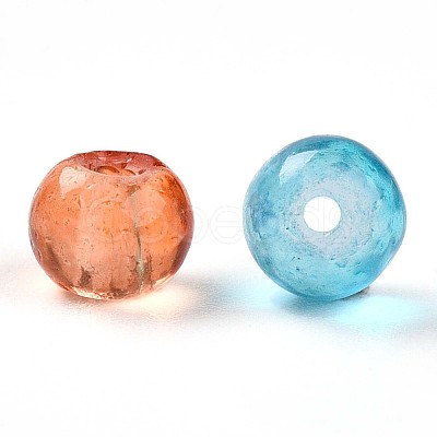 Baking Paint Transparent Glass Beads DGLA-Q022-4mm-M-1