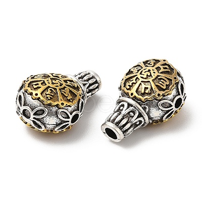 Rack Plating Tibetan Style Alloy 3 Hole Guru Beads FIND-B023-03-1