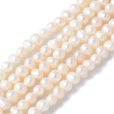 Natural Cultured Freshwater Pearl Beads Strands PEAR-I007-07L-06-1