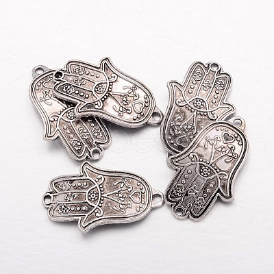 Tibetan Style Links connectors PALLOY-A14458-AS-FF-1