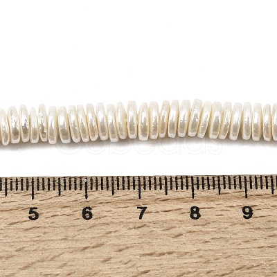 Electroplated Shell Pearl Beads Strands BSHE-B009-E01-2x7mm-1