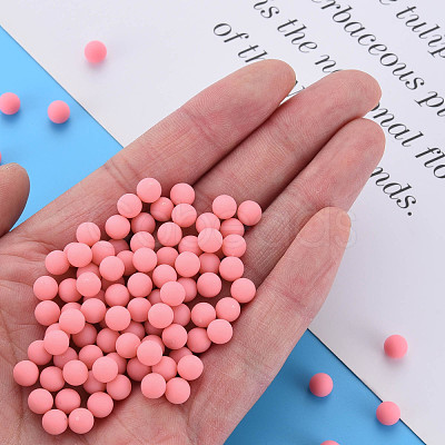 Opaque Acrylic Beads PAB702Y-B01-05-1
