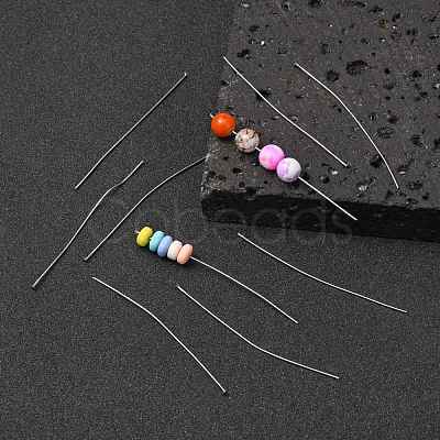 Tarnish Resistant 304 Stainless Steel Flat Head Pins STAS-R046-65mm-1