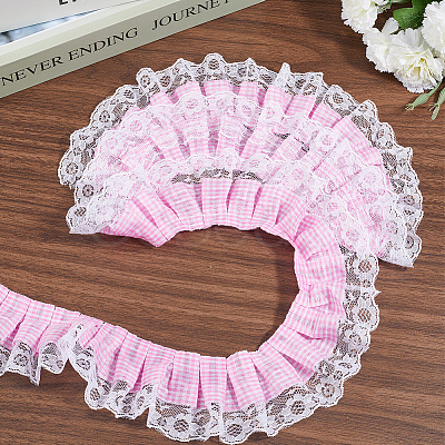 5 Yards Polyester Tartan Printed Ribbon OCOR-GF0005-08D-1