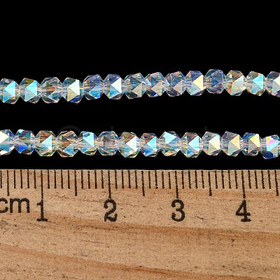 Electroplate Glass Beads Strands LS-GLAA-Q105-02-10-1