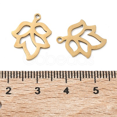 Hollow 201 Stainless Steel Pendants STAS-F337-10D-G-1