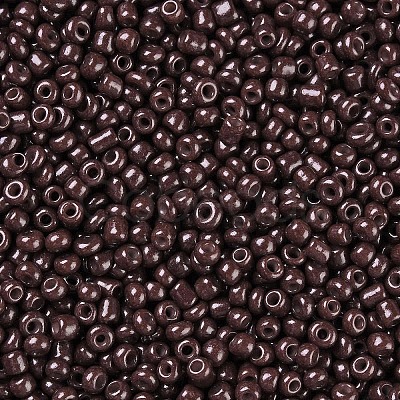 Baking Paint Glass Seed Beads SEED-S001-K18-1