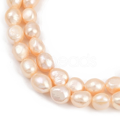 Natural Cultured Freshwater Pearl Beads Strands PEAR-P064-20L-02B-1
