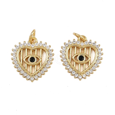 Brass Micro Pave Cubic Zirconia Pendants ZIRC-I367-11G-09-1