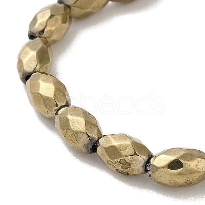 Electroplated Strong Magnetic Synthetic Hematite Beads Strands G-P518-02D-1