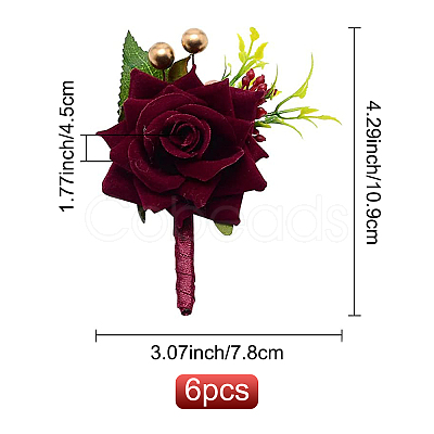 Silk Brooch LS-AJEW-WH0240-16-1