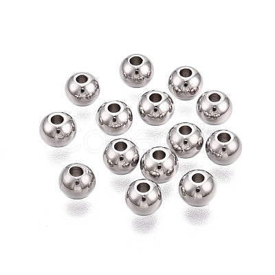 Tarnish Resistant 201 Stainless Steel Beads STAS-R033-5mm-1