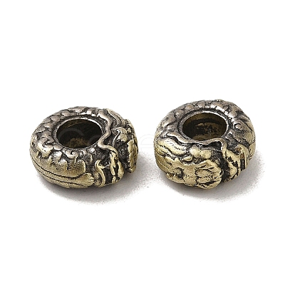Rack Plating Brass European Beads KK-Q805-49AB-1