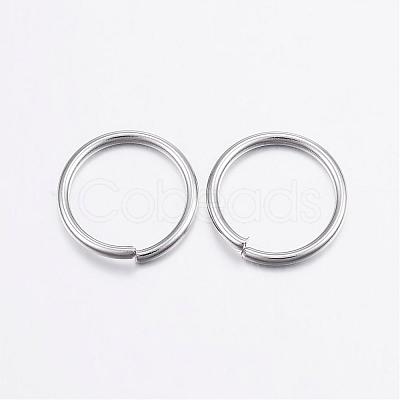Tarnish Resistant 304 Stainless Steel Open Jump Rings STAS-P151-04-1