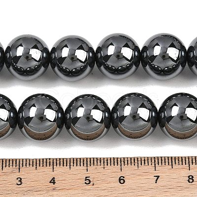 Synthetic Non-magnetic Hematite Beads Strands GG-CBAB93D-B01-14mm-1
