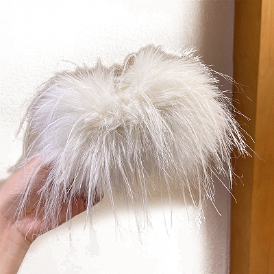 Plush Feather Wool Felt Claw Hair Clips PW-WGD03AA-02-1