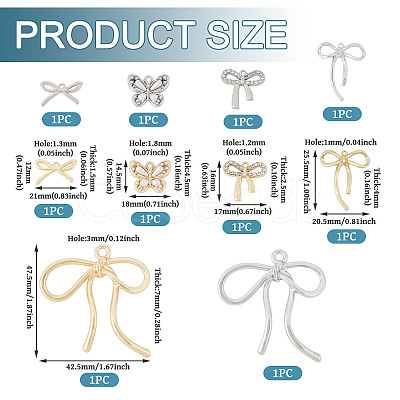 10Pcs 10 Styles Alloy Pendants FIND-TA0008-92-1