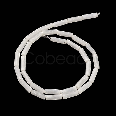 Natural Selenite Beads Strands G-K336-01-1
