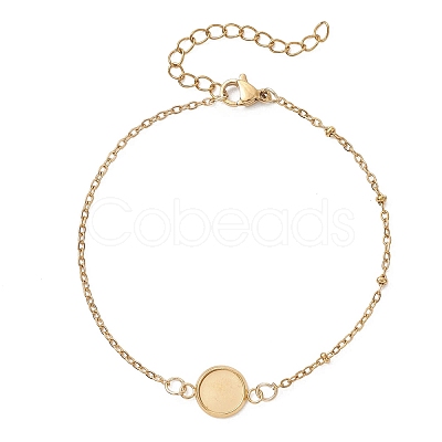 304 Stainless Steel Cable Chain Satellite Chain Bracelet Making BJEW-JB13163-01-1